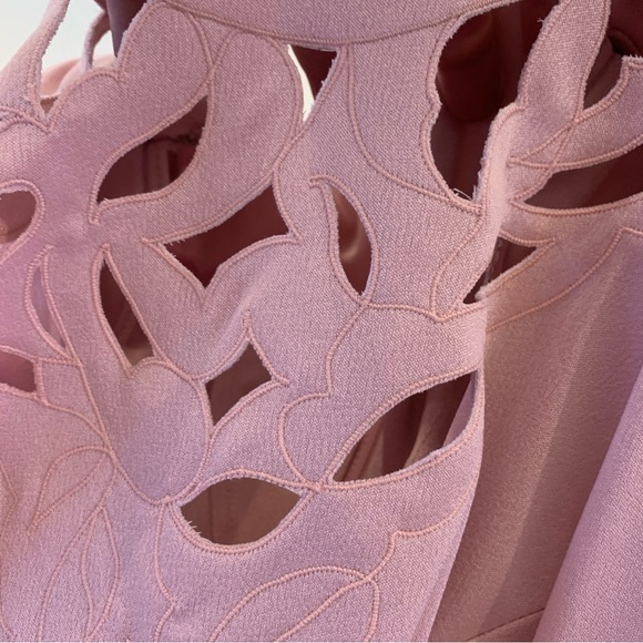 Vintage 60’s Ruched Sleeve Lilac/Pink Blouson Filigree Dress Woman’s Size Large. - Picture 6 of 15